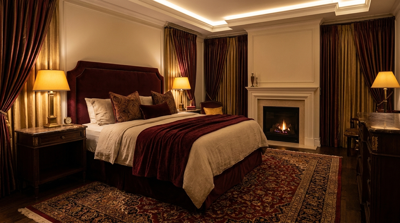 Representative master bedroom suite